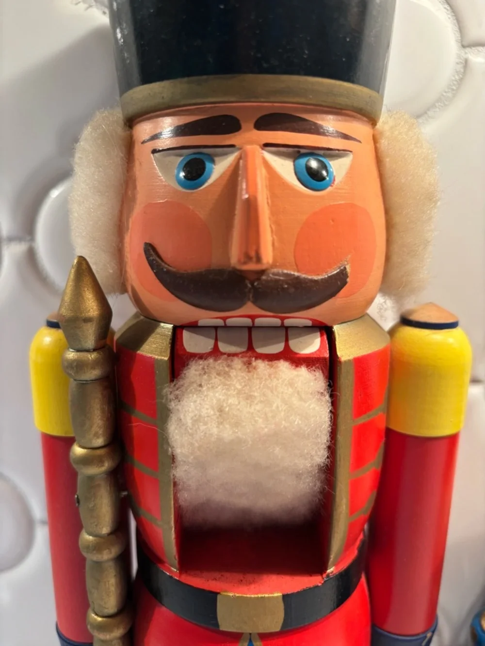 Vintage German Erzgebirge wooden nutcrackers King and soldier figures